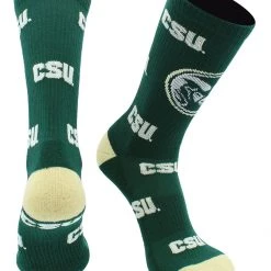 TCK CSU Rams Socks Colorado State University Rams Mayhem Crew Socks