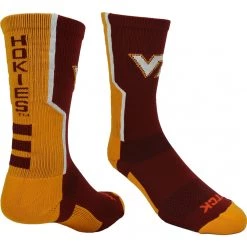 TCK All Schools Virginia Tech Hokies Socks Perimeter Crew