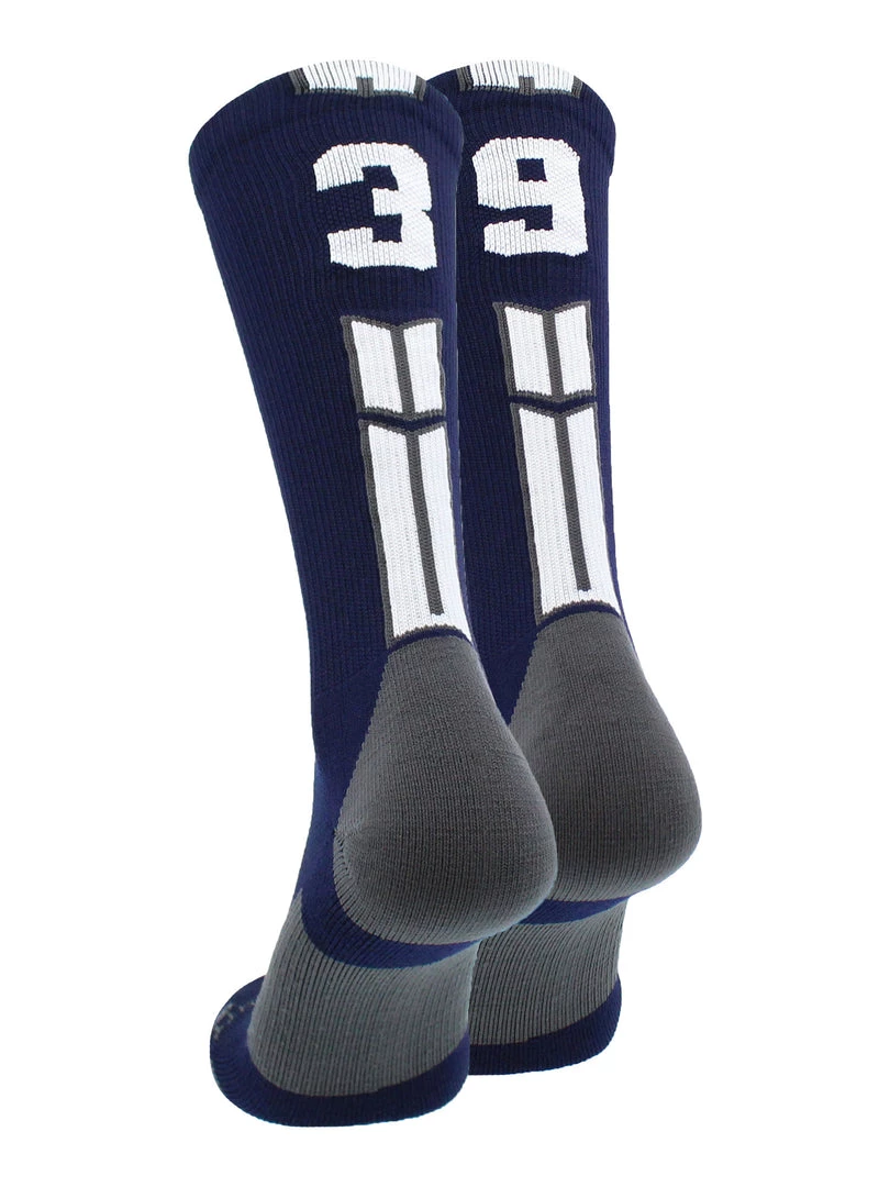 MadSportsStuff Volleyball Socks Navy Player ID Custom Number Crew Socks For Basketball Lacrosse Volleyball Boys And Girls 90 MadSportsStuff Volleyball Socks Navy Player ID Custom Number Crew Socks For Basketball Lacrosse Volleyball Boys And Girls