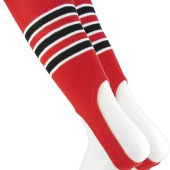 TCK Striped Baseball Stirrups 7 Inch Pattern D