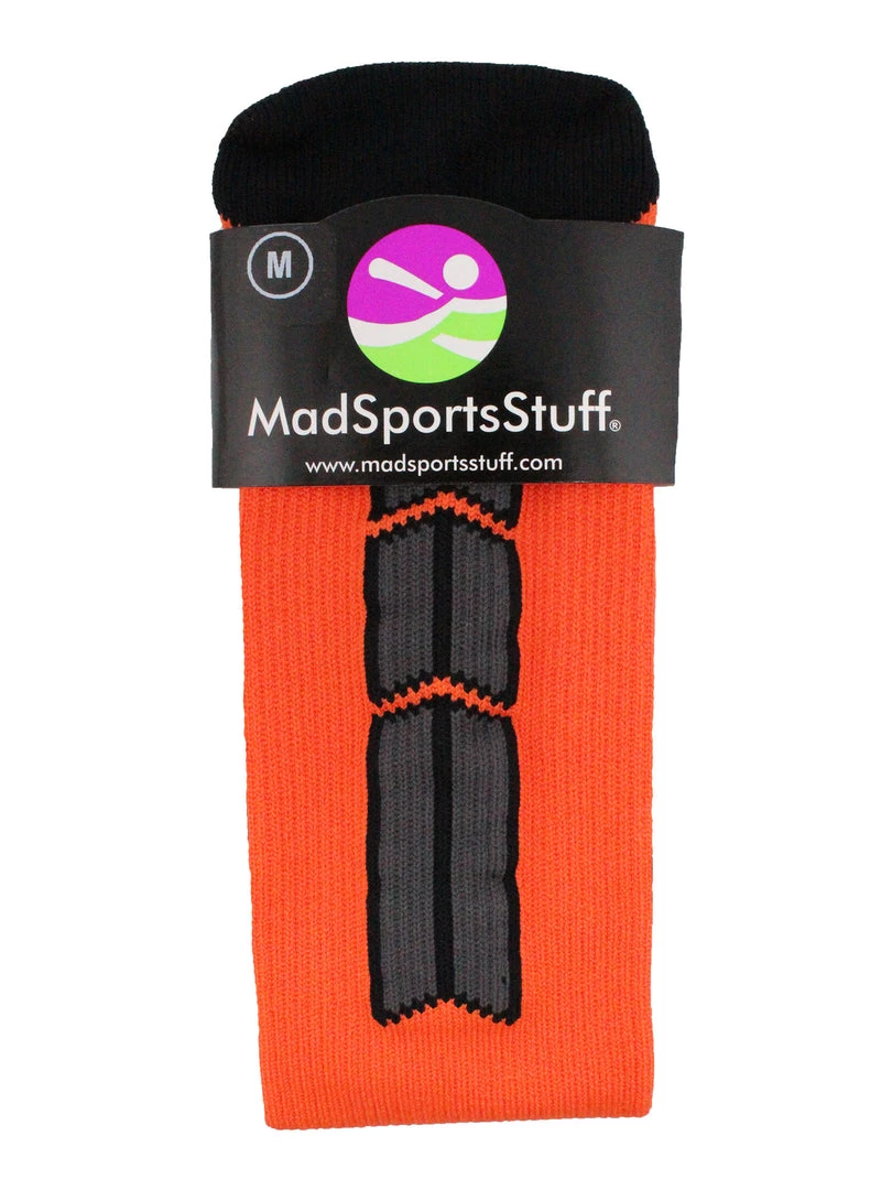 MadSportsStuff Softball Socks Orange And Black Player ID Custom Number Over The Calf Socks For Softball Baseball Football Boys And Girls 3 MadSportsStuff Softball Socks Orange And Black Player ID Custom Number Over The Calf Socks For Softball Baseball Football Boys And Girls
