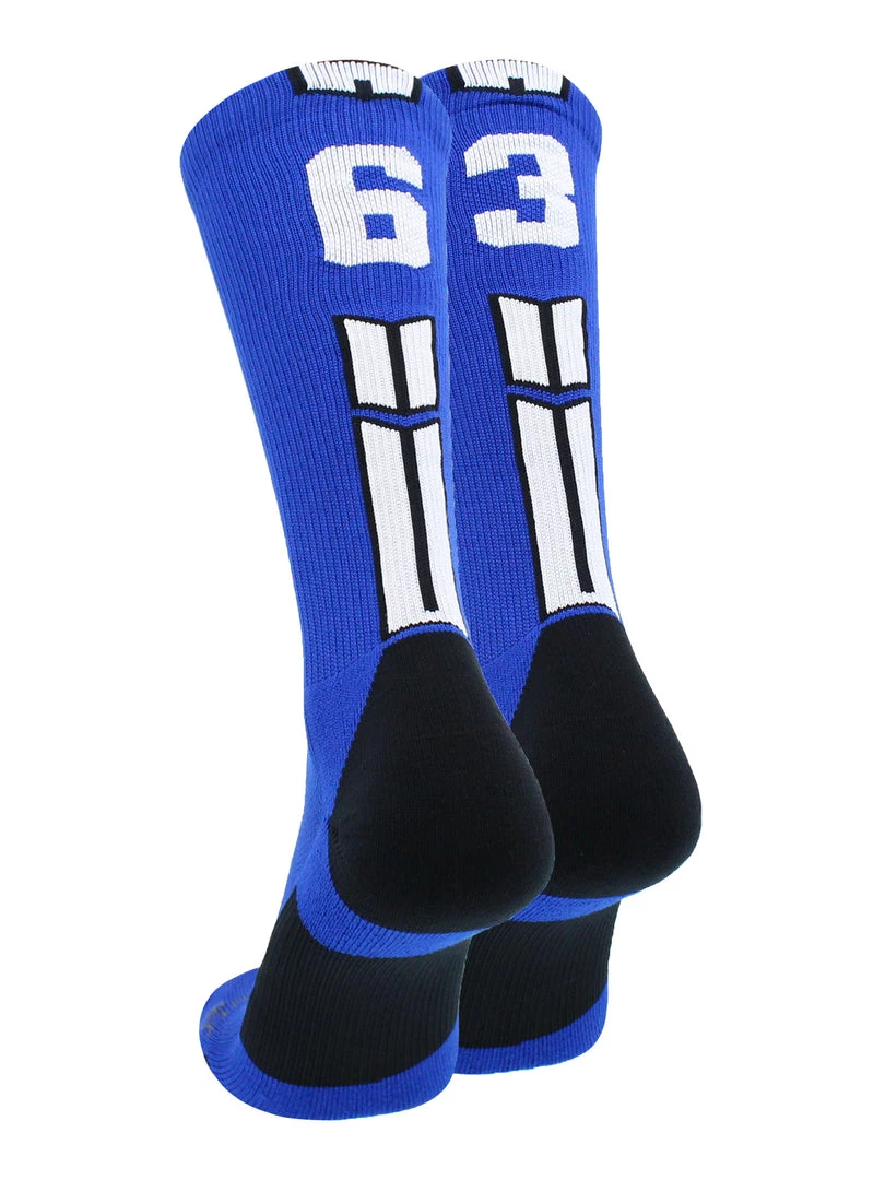 MadSportsStuff Volleyball Socks Royal Player ID Custom Number Crew Socks For Basketball Lacrosse Volleyball Boys And Girls 16 MadSportsStuff Volleyball Socks Royal Player ID Custom Number Crew Socks For Basketball Lacrosse Volleyball Boys And Girls