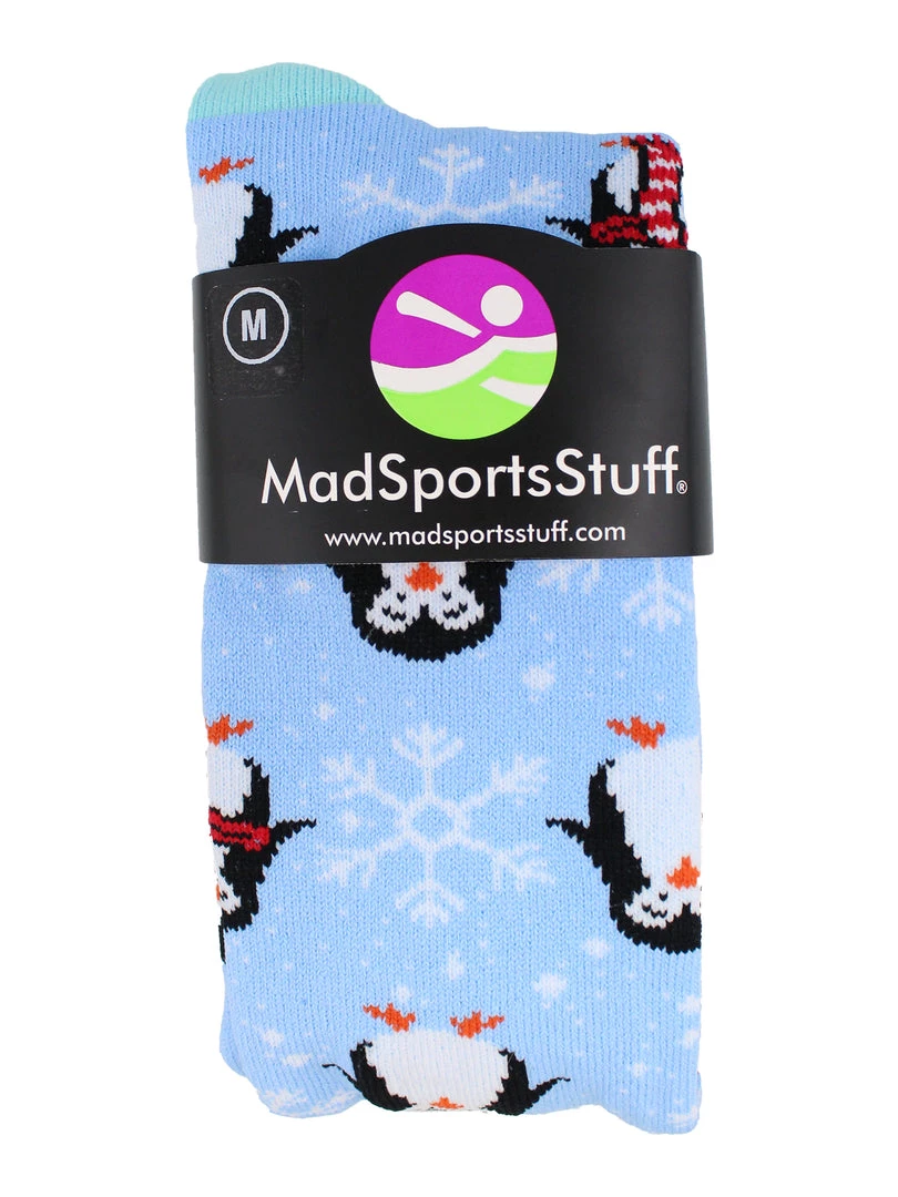 MadSportsStuff Snow Penguin Christmas Socks Over The Calf Length Softball Socks 2 MadSportsStuff Snow Penguin Christmas Socks Over The Calf Length Softball Socks