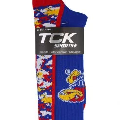TCK Kansas Jayhawks Socks Digital Camo Crew
