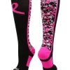 TCK Digital Camo Aware Over The Calf Socks Pink Ribbon Softball Soccer Football Baseball Socks