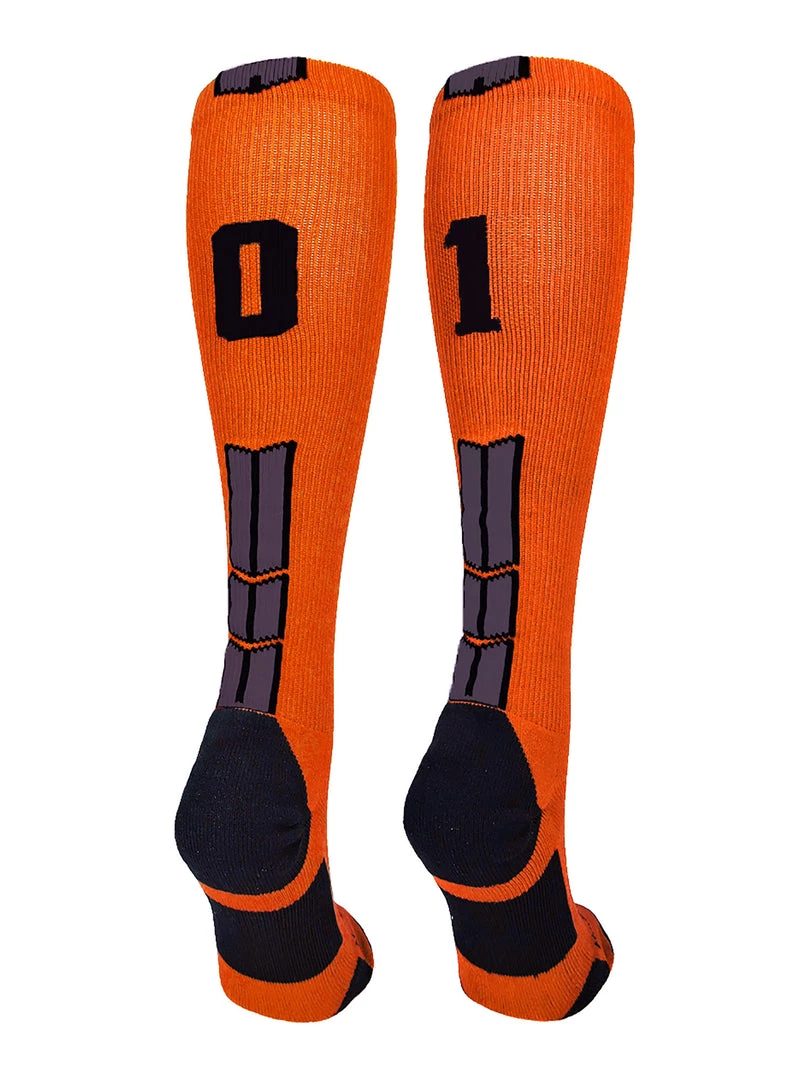 MadSportsStuff Softball Socks Orange And Black Player ID Custom Number Over The Calf Socks For Softball Baseball Football Boys And Girls 78 MadSportsStuff Softball Socks Orange And Black Player ID Custom Number Over The Calf Socks For Softball Baseball Football Boys And Girls