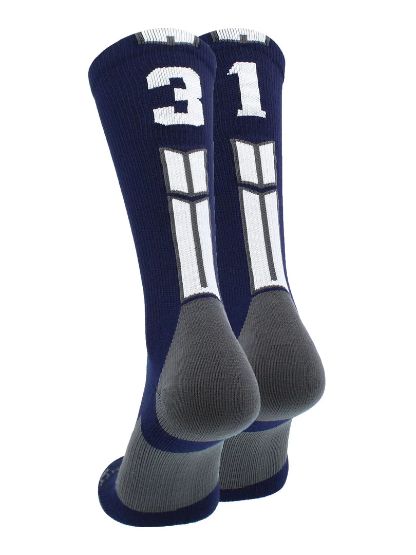 MadSportsStuff Volleyball Socks Navy Player ID Custom Number Crew Socks For Basketball Lacrosse Volleyball Boys And Girls 98 MadSportsStuff Volleyball Socks Navy Player ID Custom Number Crew Socks For Basketball Lacrosse Volleyball Boys And Girls