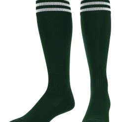 TCK Soccer Socks With Stripes- For Boys Or Girls- Men Or Women - Extra Cross-Stretch For Shin Guards