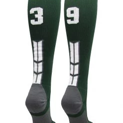 MadSportsStuff Dark Green Player ID Custom Number Over The Calf Socks For Softball Baseball Football Boys And Girls Softball Socks 196 MadSportsStuff Dark Green Player ID Custom Number Over The Calf Socks For Softball Baseball Football Boys And Girls Softball Socks