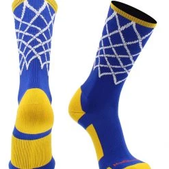 MadSportsStuff Elite Basketball Socks With Net Crew Length - Made In The USA