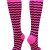 TCK Softball Socks Krazisox Chevron Striped Over The Calf Socks