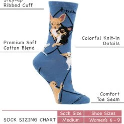 WHD Chihuahua Socks For Women Gift For Dog Lovers