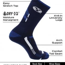 TCK BYU Cougars Socks Brigham Young University Cougars Champion Crew Socks