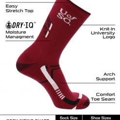 TCK All Schools South Carolina Gamecocks Socks University Of South Carolina Gamecocks Champion Crew Socks
