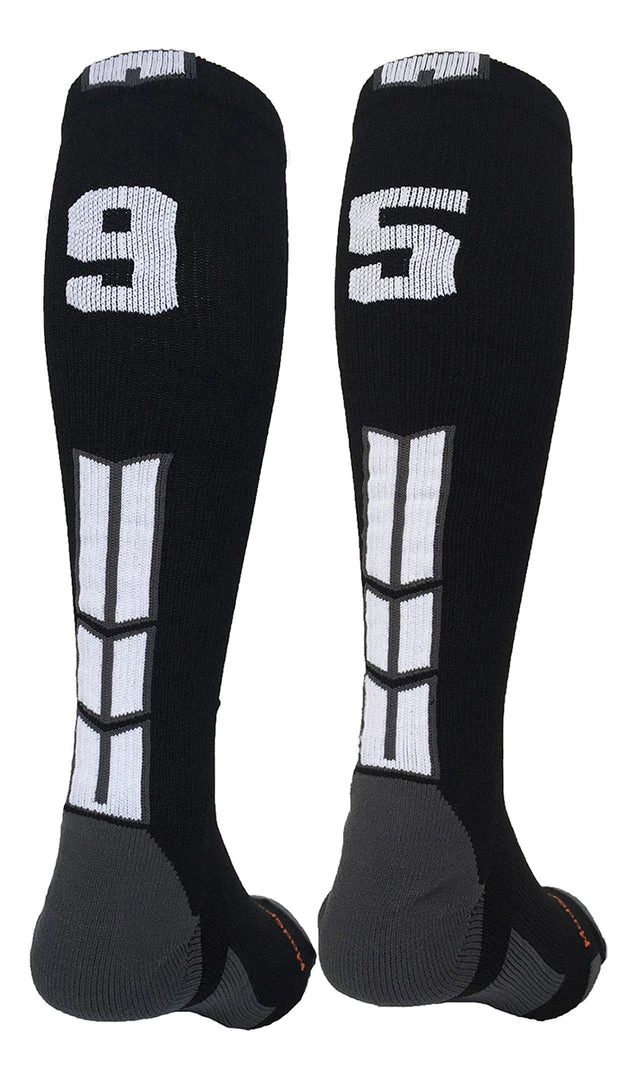 MadSportsStuff Softball Socks Black Player ID Custom Number Over The Calf Socks For Softball Baseball Football Boys And Girls 35 MadSportsStuff Softball Socks Black Player ID Custom Number Over The Calf Socks For Softball Baseball Football Boys And Girls