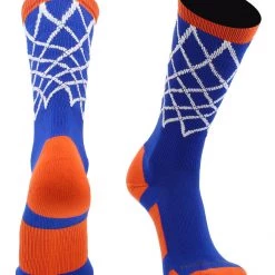 MadSportsStuff Elite Basketball Socks With Net Crew Length - Made In The USA