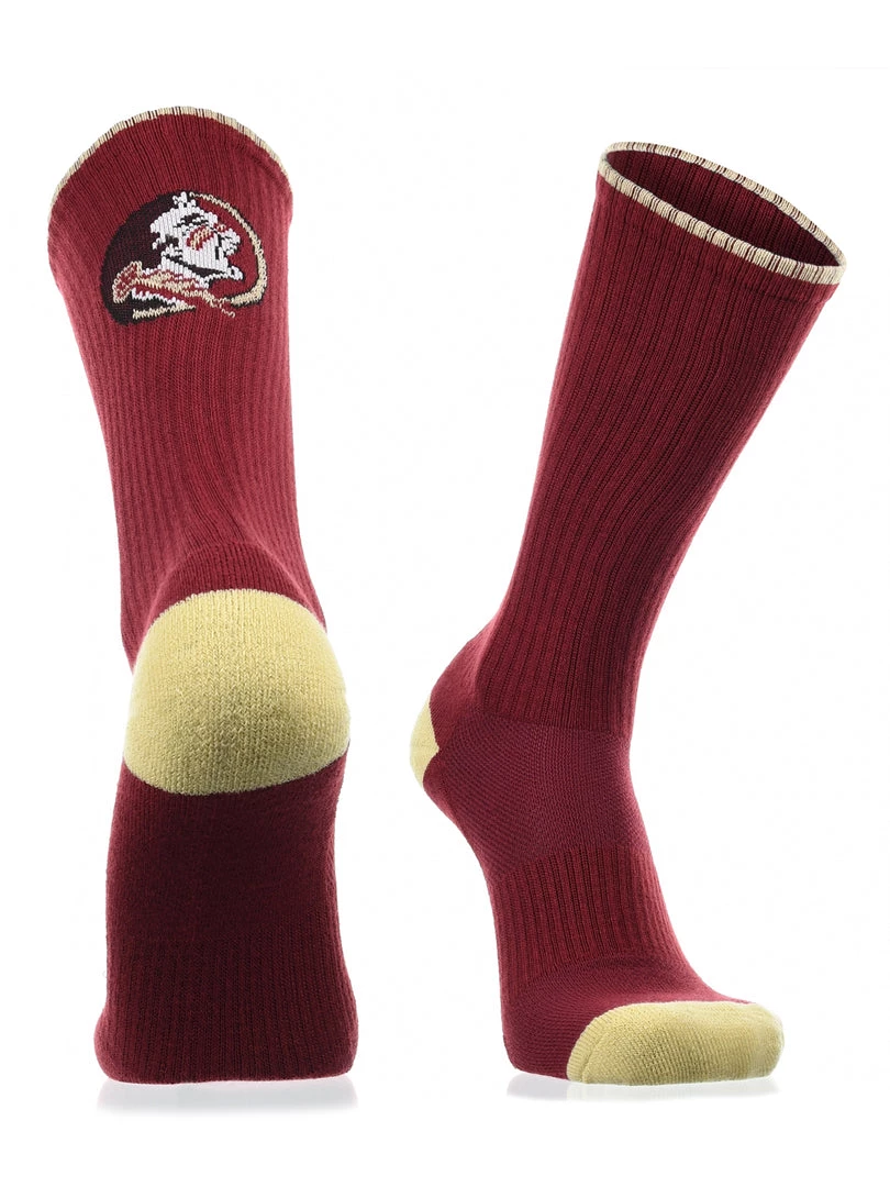 TCK Florida State Seminoles Socks Campus Legend Crew Length All Schools 4 TCK Florida State Seminoles Socks Campus Legend Crew Length All Schools