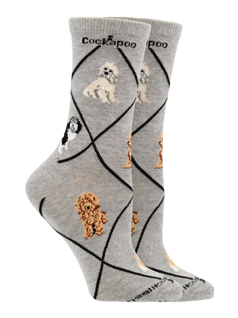 WHD Cockapoo Socks For Women Gift For Dog Lovers 4 WHD Cockapoo Socks For Women Gift For Dog Lovers