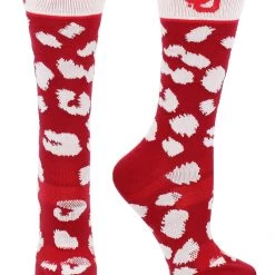 TCK OU Oklahoma Sooners Socks Womens Savage Crew Socks All Schools