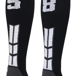 MadSportsStuff Softball Socks Black Player ID Custom Number Over The Calf Socks For Softball Baseball Football Boys And Girls 127 MadSportsStuff Softball Socks Black Player ID Custom Number Over The Calf Socks For Softball Baseball Football Boys And Girls
