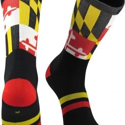 TCK Lacrosse Socks Maryland Flag Crew Socks 11 TCK Lacrosse Socks Maryland Flag Crew Socks