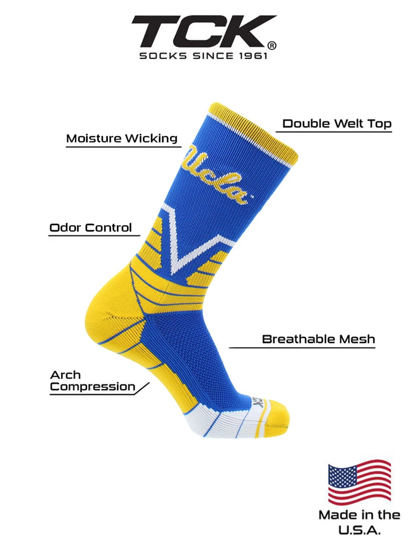 TCK UCLA Bruins Socks Victory Crew All Schools 3 TCK UCLA Bruins Socks Victory Crew All Schools