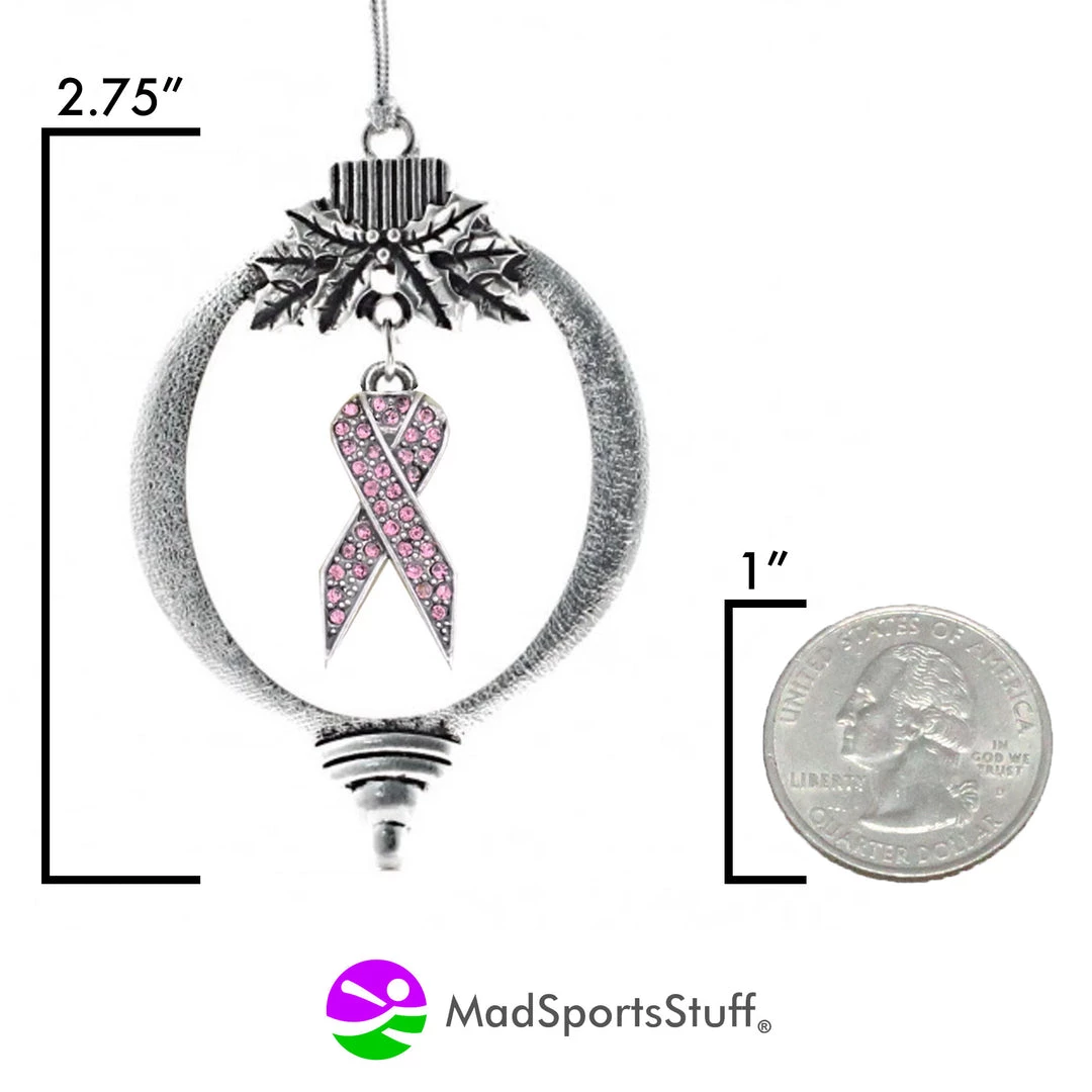 MadSportsStuff Breast Cancer Awareness Christmas Ornament With Crystal Pink Ribbon Charm Breast Cancer Awareness Socks 2 MadSportsStuff Breast Cancer Awareness Christmas Ornament With Crystal Pink Ribbon Charm Breast Cancer Awareness Socks