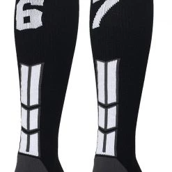 MadSportsStuff Softball Socks Black Player ID Custom Number Over The Calf Socks For Softball Baseball Football Boys And Girls 118 MadSportsStuff Softball Socks Black Player ID Custom Number Over The Calf Socks For Softball Baseball Football Boys And Girls