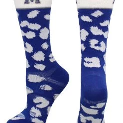 TCK All Schools Memphis Tigers Socks Womens Savage Crew Socks