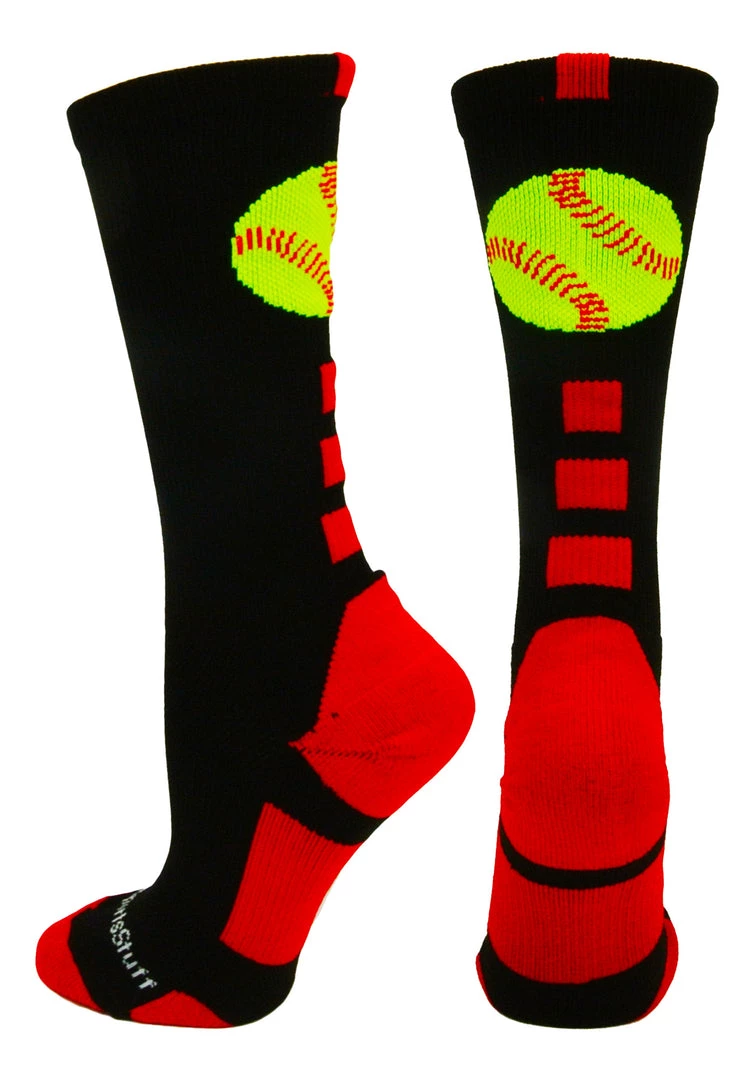 MadSportsStuff Softball Logo Athletic Crew Socks (multiple Colors) Softball Socks 11 MadSportsStuff Softball Logo Athletic Crew Socks (multiple Colors) Softball Socks
