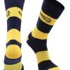 TCK All Schools NAU Northern Arizona Lumberjacks Socks Game Day Striped Crew Socks
