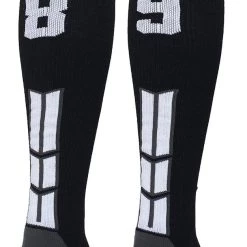 MadSportsStuff Softball Socks Black Player ID Custom Number Over The Calf Socks For Softball Baseball Football Boys And Girls 146 MadSportsStuff Softball Socks Black Player ID Custom Number Over The Calf Socks For Softball Baseball Football Boys And Girls