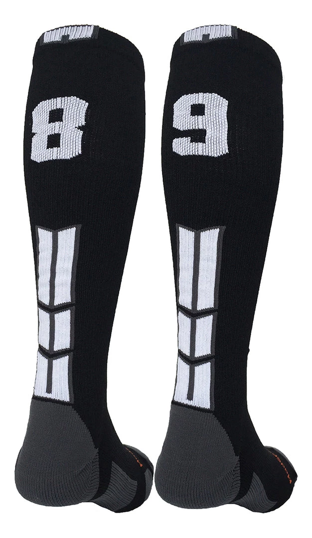 MadSportsStuff Softball Socks Black Player ID Custom Number Over The Calf Socks For Softball Baseball Football Boys And Girls 41 MadSportsStuff Softball Socks Black Player ID Custom Number Over The Calf Socks For Softball Baseball Football Boys And Girls