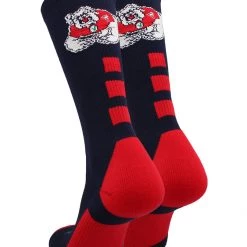 TCK All Schools Fresno State Bulldogs Socks Baseline Crew