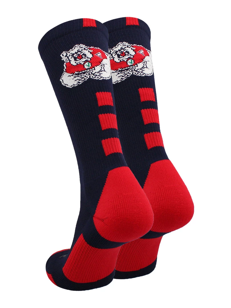 TCK All Schools Fresno State Bulldogs Socks Baseline Crew 2 TCK All Schools Fresno State Bulldogs Socks Baseline Crew