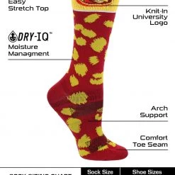 TCK All Schools Iowa State Cyclones Socks Womens Savage Crew Socks