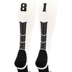 MadSportsStuff Softball Socks White Player ID Custom Number Over The Calf Socks For Softball Baseball Football Boys And Girls 152 MadSportsStuff Softball Socks White Player ID Custom Number Over The Calf Socks For Softball Baseball Football Boys And Girls