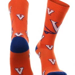 TCK Virginia Cavaliers Socks Crew Length Sock Mayhem All Schools