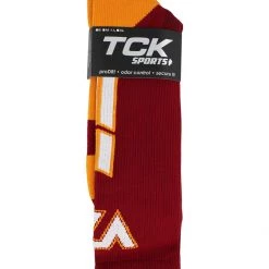 TCK Sports All Schools Virginia Tech Hokies Socks Baseline 3.0 Crew
