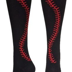 MadSportsStuff Softball Socks With Stitches - For Girls Or Women - Knee High Length