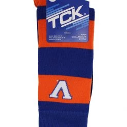 TCK Virginia Cavaliers Socks Game Day Striped Crew Socks 8 TCK Virginia Cavaliers Socks Game Day Striped Crew Socks