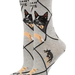 WHD Crazy Socks - Crew Australian Cattle Dog Socks For Women Gift For Dog Lovers