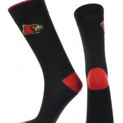 TCK Louisville Cardinals Dress Socks Dean's List Crew Length Socks