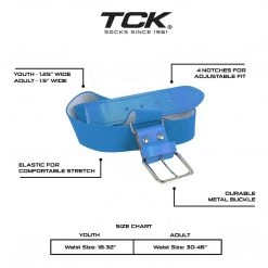 TCK Softball Baseball Belt Youth And Adult Sizes Baseball Belts