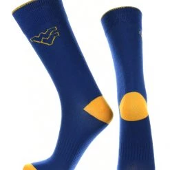 TCK All Schools West Virginia Mountaineers Dress Socks Dean's List Crew Length Socks 5 TCK All Schools West Virginia Mountaineers Dress Socks Dean's List Crew Length Socks