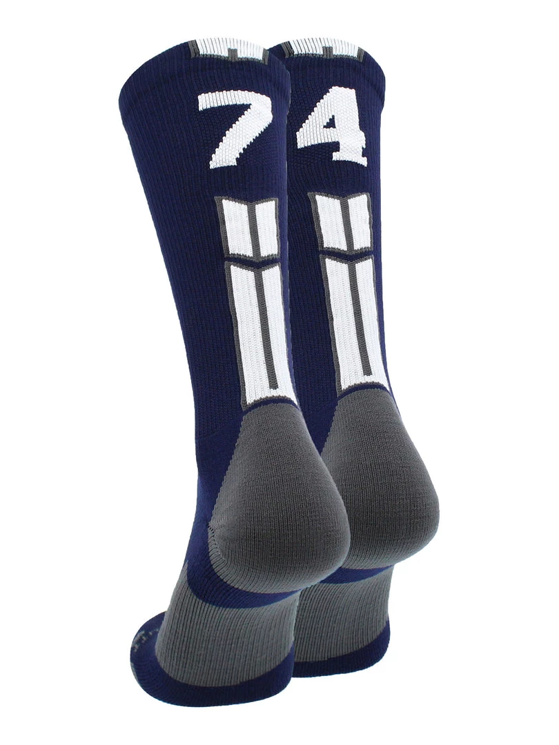 MadSportsStuff Volleyball Socks Navy Player ID Custom Number Crew Socks For Basketball Lacrosse Volleyball Boys And Girls 30 MadSportsStuff Volleyball Socks Navy Player ID Custom Number Crew Socks For Basketball Lacrosse Volleyball Boys And Girls
