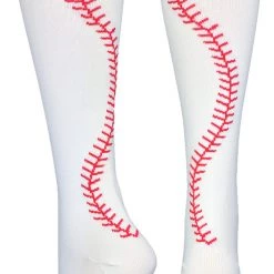 MadSportsStuff Softball Socks With Stitches - For Girls Or Women - Knee High Length