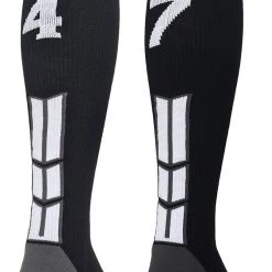 MadSportsStuff Softball Socks Black Player ID Custom Number Over The Calf Socks For Softball Baseball Football Boys And Girls 188 MadSportsStuff Softball Socks Black Player ID Custom Number Over The Calf Socks For Softball Baseball Football Boys And Girls