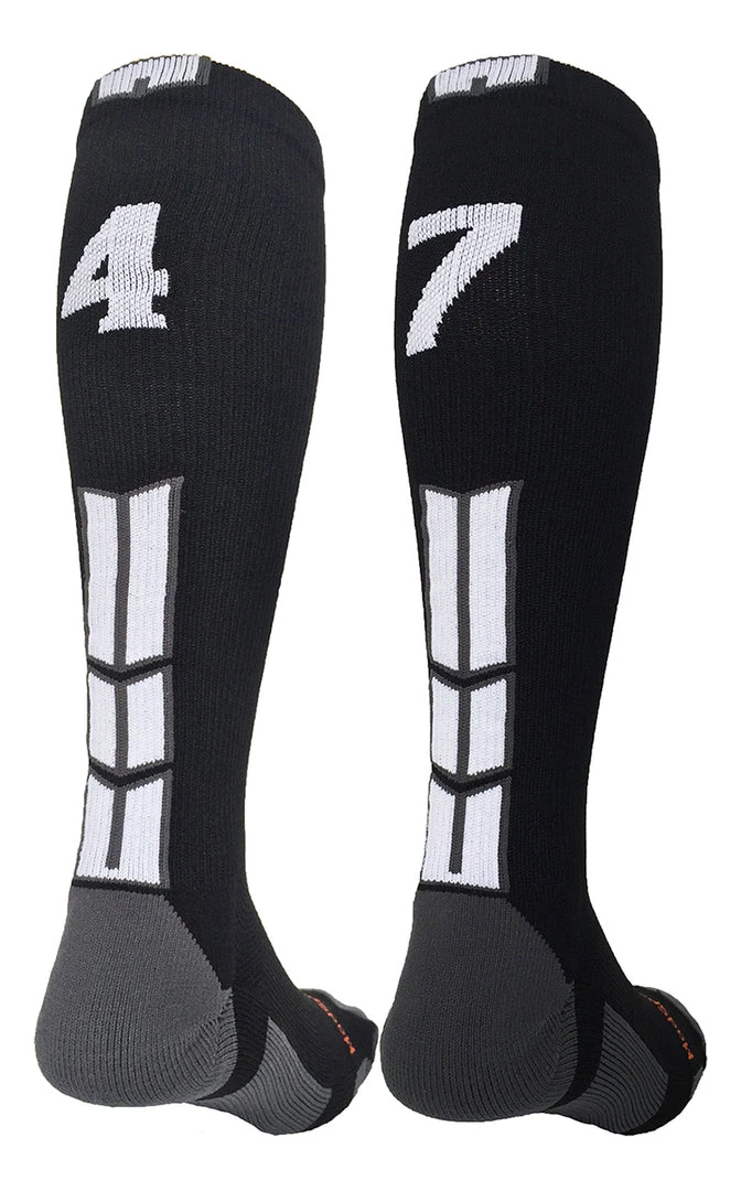 MadSportsStuff Softball Socks Black Player ID Custom Number Over The Calf Socks For Softball Baseball Football Boys And Girls 83 MadSportsStuff Softball Socks Black Player ID Custom Number Over The Calf Socks For Softball Baseball Football Boys And Girls