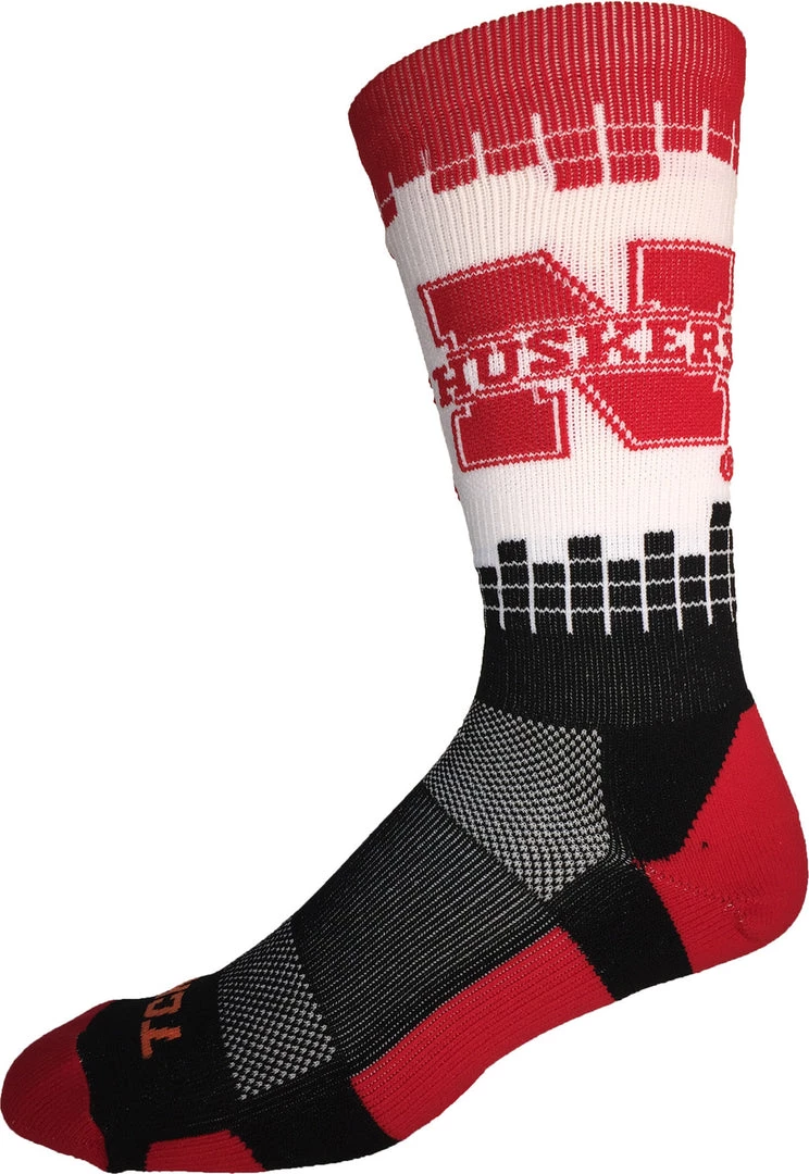 TCK Nebraska Cornhuskers Socks Frequency Crew 1 TCK Nebraska Cornhuskers Socks Frequency Crew